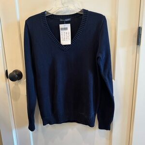 Brandy Melville NWT Dark Blue V-Neck Sweater